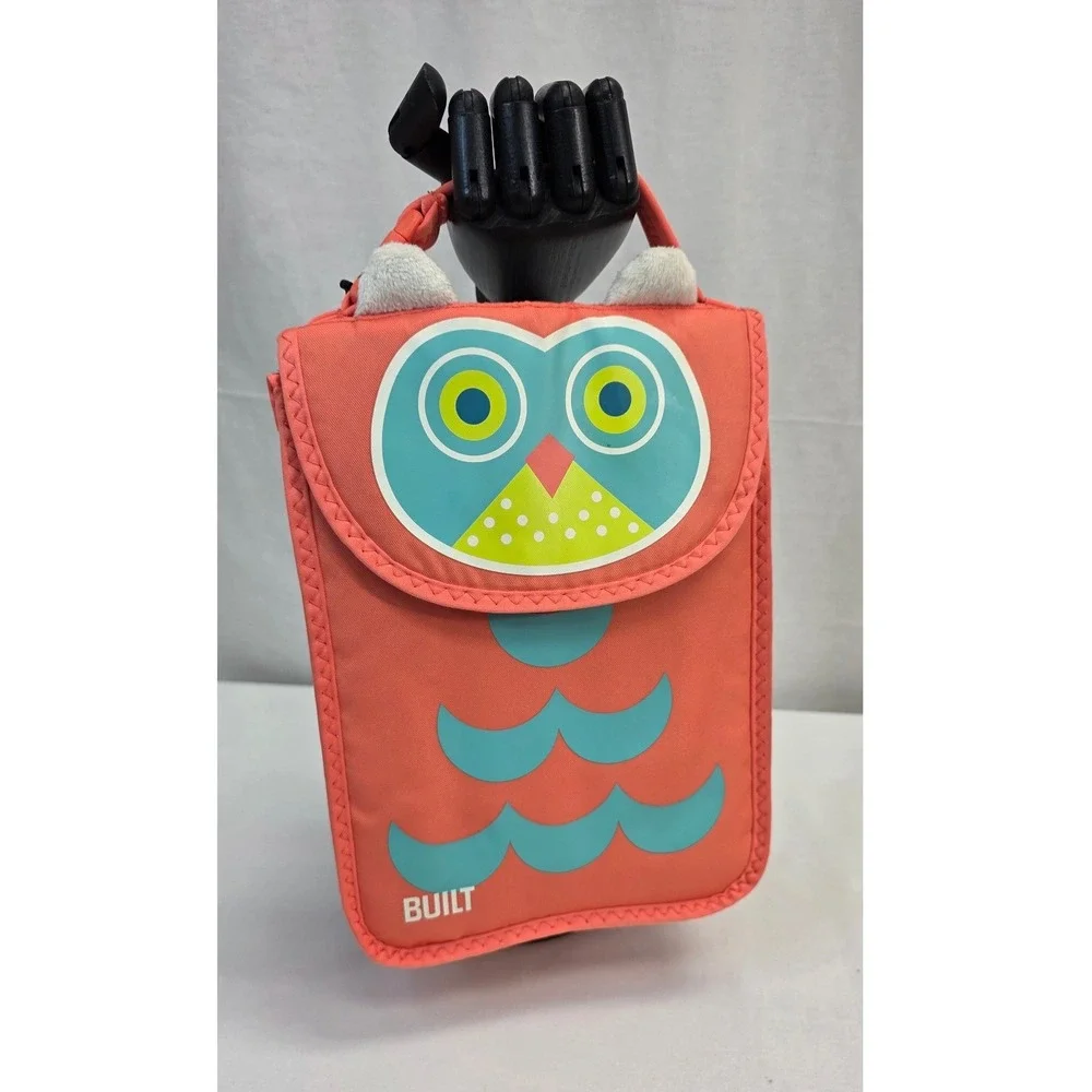 BUILT NY Big Apple Buddies Olivia Owl Insulated Lunch Sack Orange BAB1-OWL
